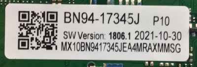 MAIN PARA SMART TV SAMSUNG 4K RESOLUCION ( 3840x2160 ) UHD / NUMERO DE PARTE BN94-17345J / BN41-02844C / BN9417345J / BN97-18525E / BYBH2141 / PANEL CY-SA055HGLV1H / DISPLAY BN96-50255B / LSF550FN16-Q01 / MODELO UN55AU800FXZA FA17 - Imagen 2